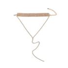Chain Drop Rhinestone Choker