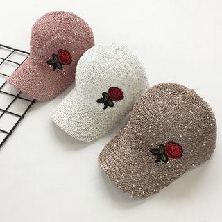 Embroidered Sequined Baseball Cap