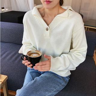 Collared Loose-fit Sweater