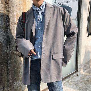 Loose-fit Long Blazer