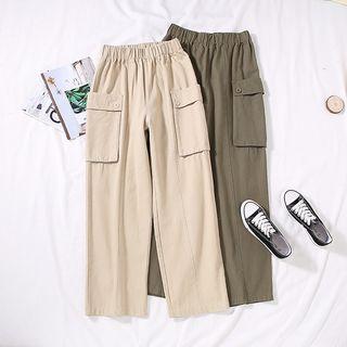 Wide Leg Pants Coffee - One Size