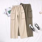 Wide Leg Pants Coffee - One Size