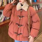 Oversize Plain Button-up Cargo Coat