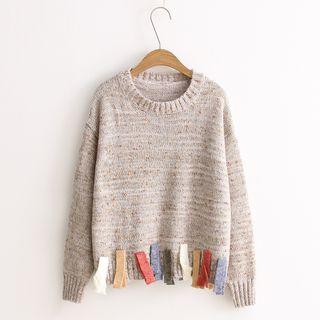 M Lange Fringe Sweater