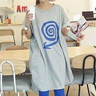 Print Loose Fit Short-sleeve T-shirt