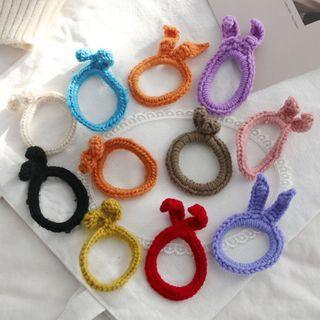 Rabbit Ear Knit Hair Tie