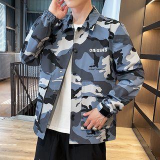 Camo Cargo Shirt Jacket