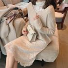 Ribbed Cardigan / Knit Top