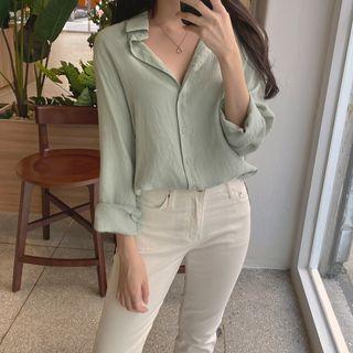 Plain Pastel Boxy Shirt