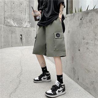 Drawstring Pocket Cargo Shorts
