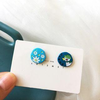 Asymmetrical Disc Earring