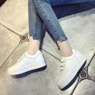 Platform Hook And Loop Sneakers
