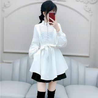 Sashed Ruffled Shirt