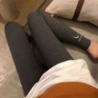 Embroidered Moon Leggings