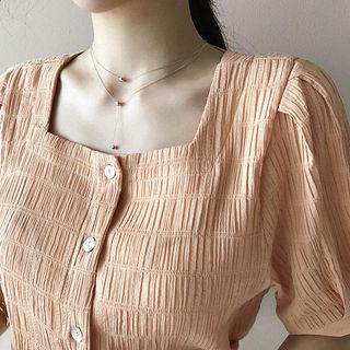 Ball-pendant Tiered Y-necklace