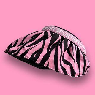 Zebra Print Visor Hat