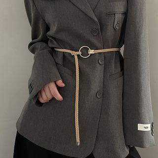 Braided O-ring Waist Belt
