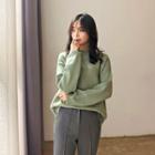 Crew-neck Loose-fit Sweater In 5 Colors
