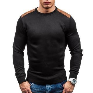Elbow Applique Panel Sweater