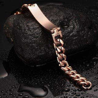 Stainless Steel Rhinestone Cross Bracelet As Shown In Figure - One Size