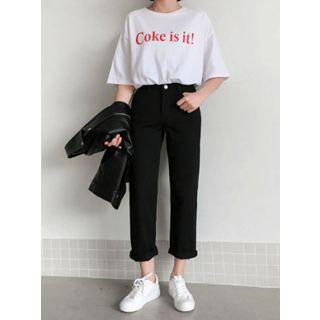 Mid-rise Straight-cut Chino Pants