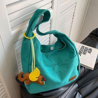 Set: Applique Bucket Bag + Bag Charm