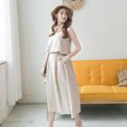 Sleeveless Spaghetti-strap Dress