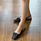 Square-toe Sling Back Flats