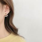 Rhinestone Flower Swing Earring 1 Pair - As Shown In Figure - One Size