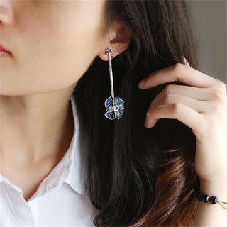 Rhinestone Windmill Dangle Earring