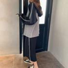 Raglan Zip Hoodie / Midi Shift Skirt