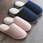 Pinstripe Lined Slippers