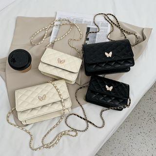 Faux Leather Chain Crossbody Bag (various Designs)
