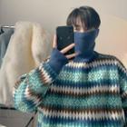 Turtleneck Traditional Pattern Sweater
