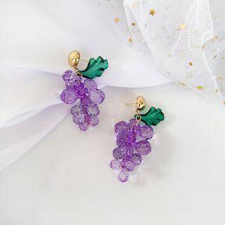 Grape Drop Earring