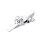 Fashion And Elegant Anchor Tie Clip Silver - One Size