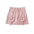 Cargo Pocket Mini A-line Skirt