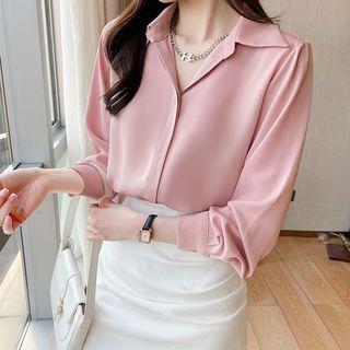 V-neck Blouse (various Designs)