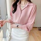 V-neck Blouse (various Designs)