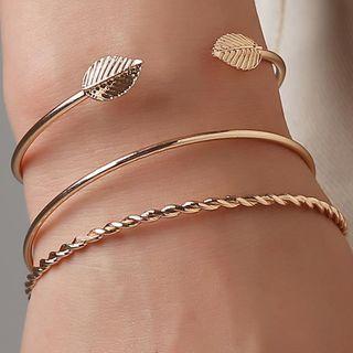 Set Of 3: Open Bangle As Shown In Figure - One Size