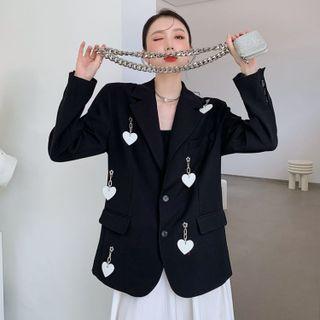 Heart Single-breasted Blazer