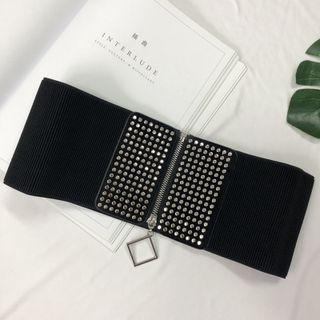 Rivet Zip-up Belt