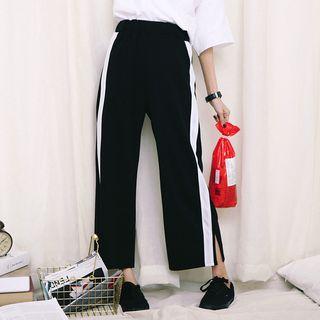 Colored Panel Wide-leg Pants