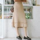 Knit Midi Skirt As Shown In Figure - One Size