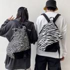 Zebra Print Lightweight Backpack
