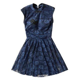 Sleeveless Qipao Swim Dress