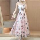 Spaghetti Strap Butterfly Applique Cocktail Dress (various Designs)