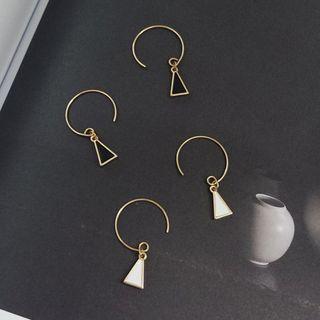 Triangle Open Hoop Dangle Earring