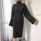 Turtleneck Crop Sweater & Matching Dress Set