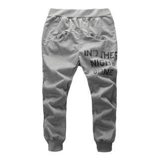 Lettering Cropped Sweatpants